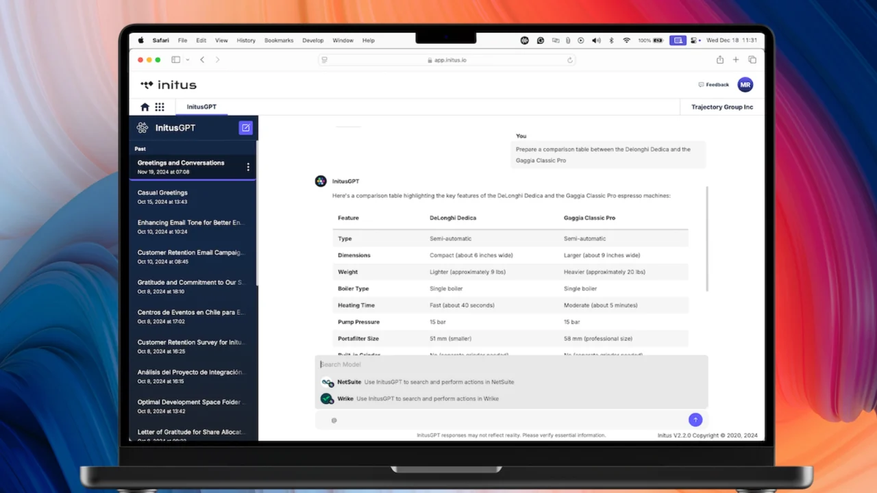 InitusGPT: The AI-Powered Task Acceleration Tool by Initus Technologies