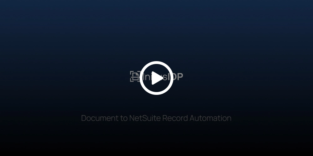 InitusIDP: Document to Netsuite Record Automation